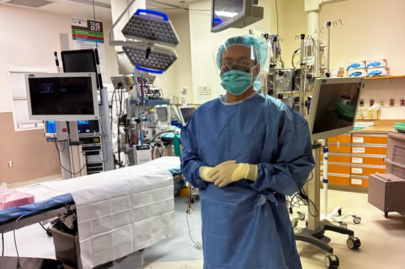 Nehemiah Rao gets ready for surgery