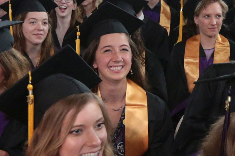 Abigail Roberts at Commencement