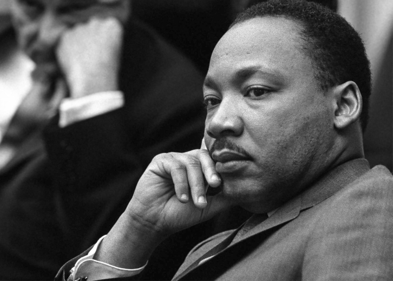 black and white image of Martin Luther King, Jr