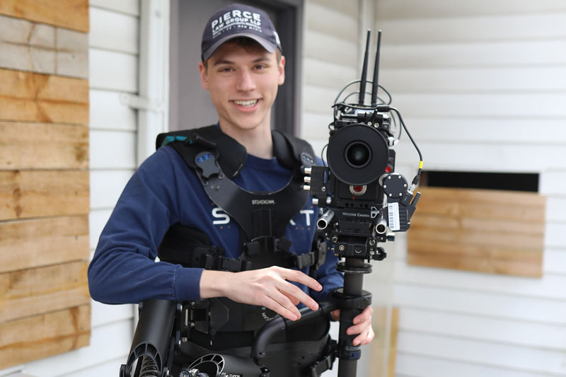 Multiple Steadicam® rigs allow for smooth camera motion