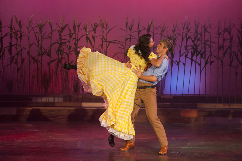 A couple dancing together in Oklahoma!