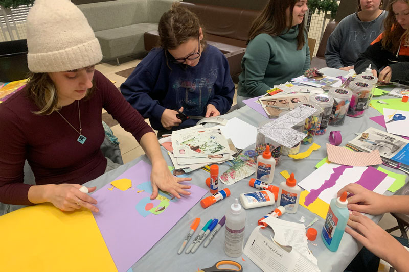Pre Art Therapy Students put on a destress event during finals week