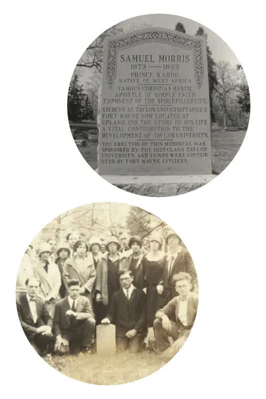 Samuel Morris' gravestone