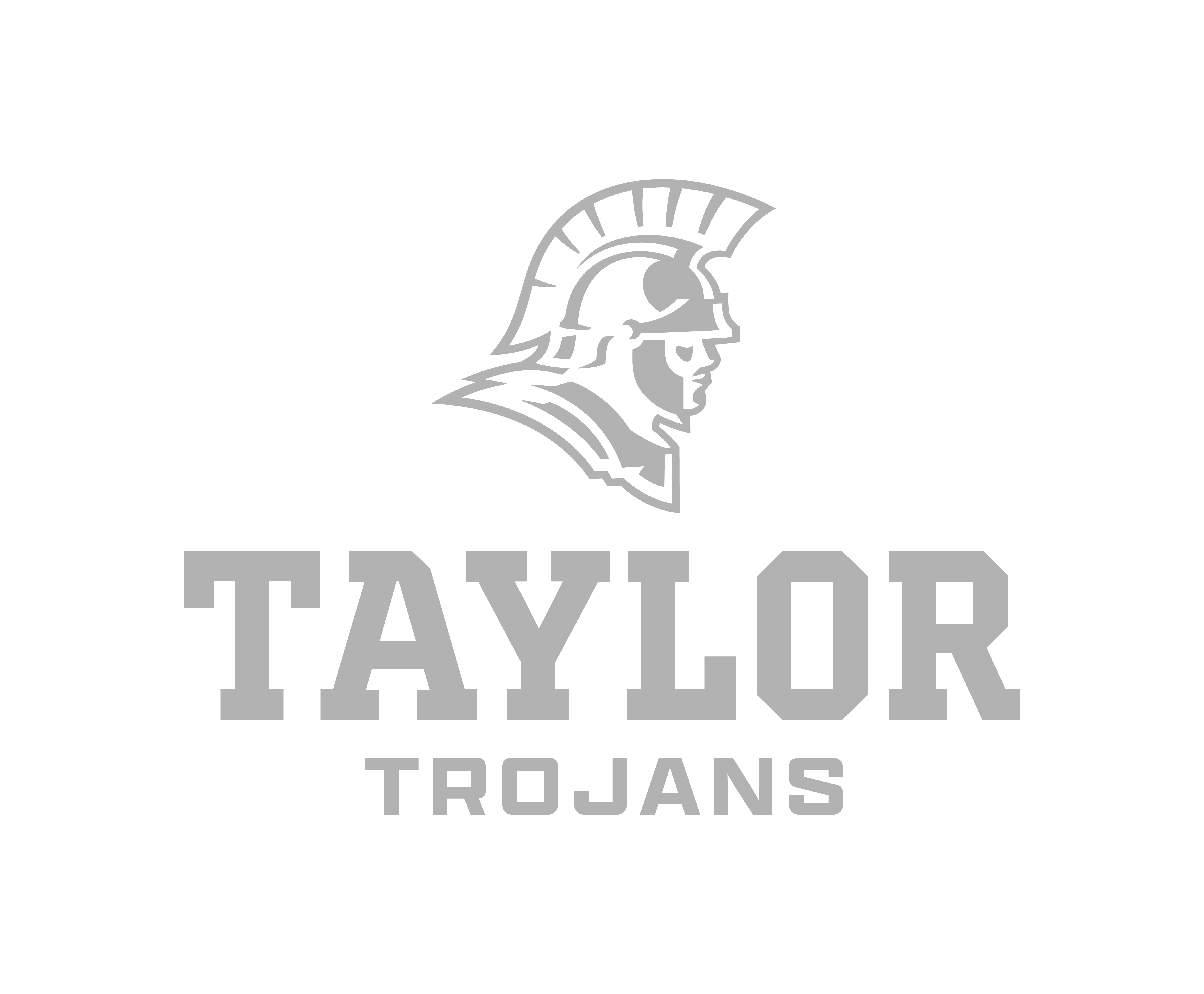 gray trojan logo
