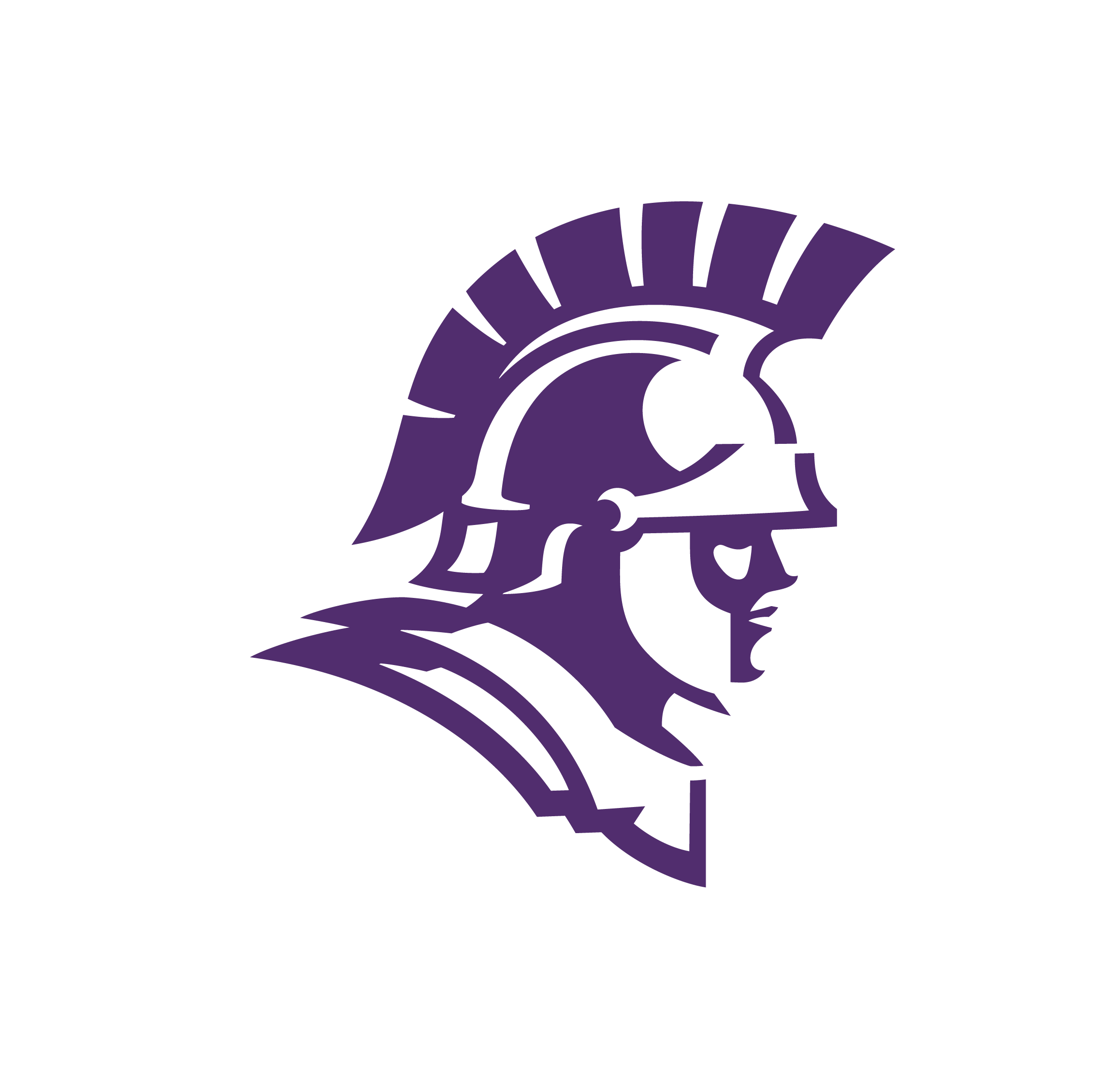 purple trojan head
