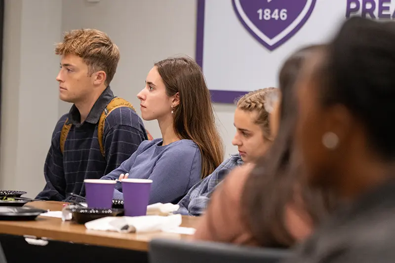 students listening in Preach Lab