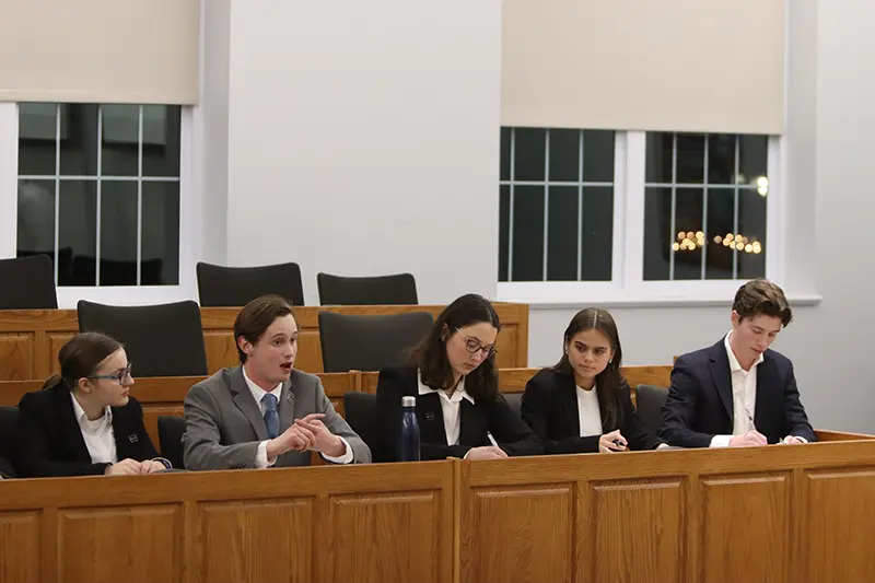 Ethics Bowl team practice