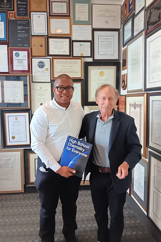 Ferguson with Dr. Langer