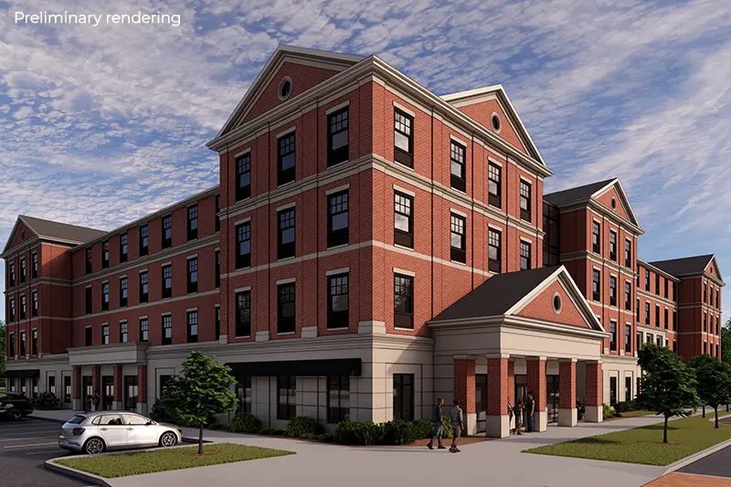 Gentile Hall preliminary rendering