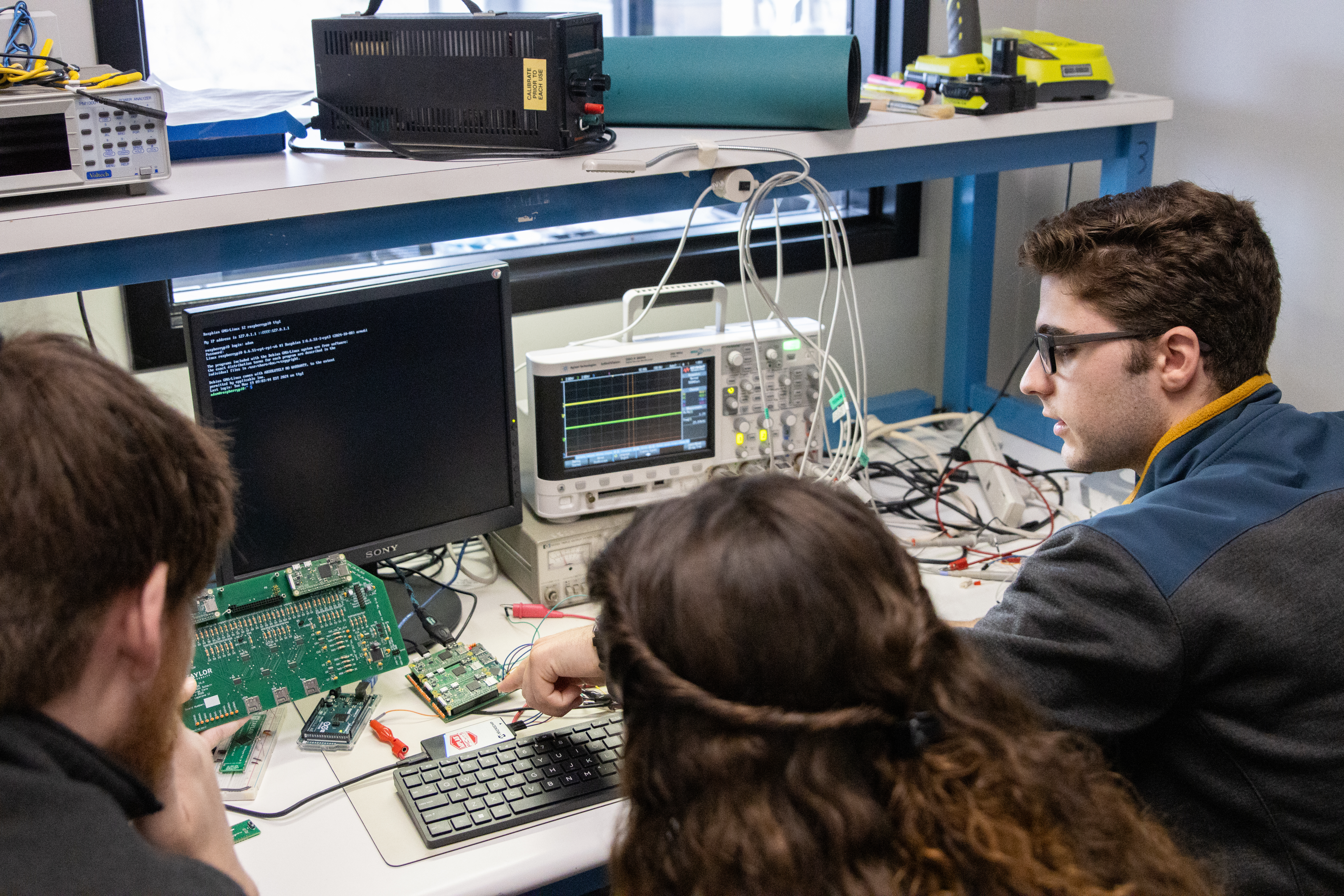 Engineering student working