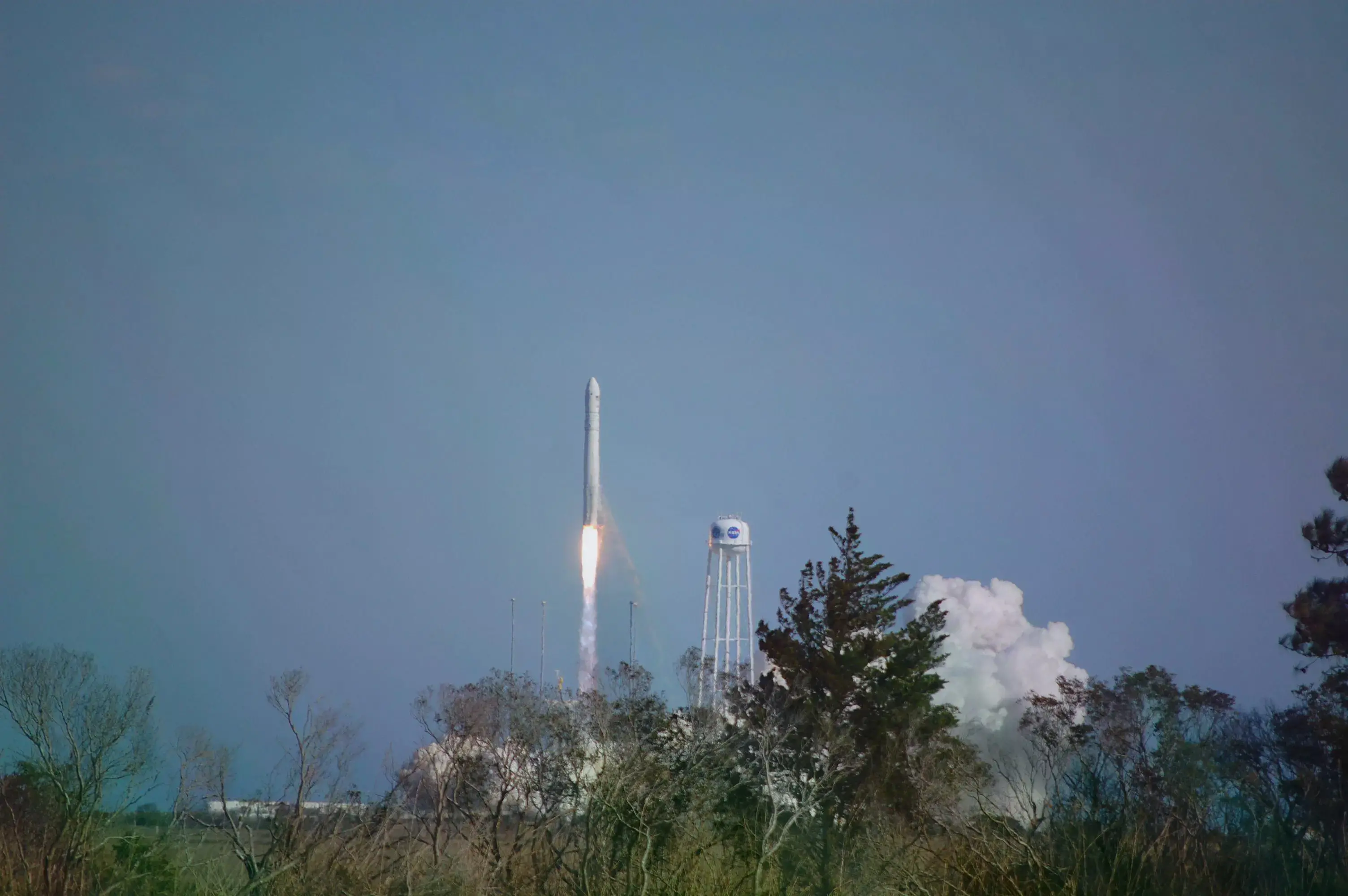 satellite launching into space